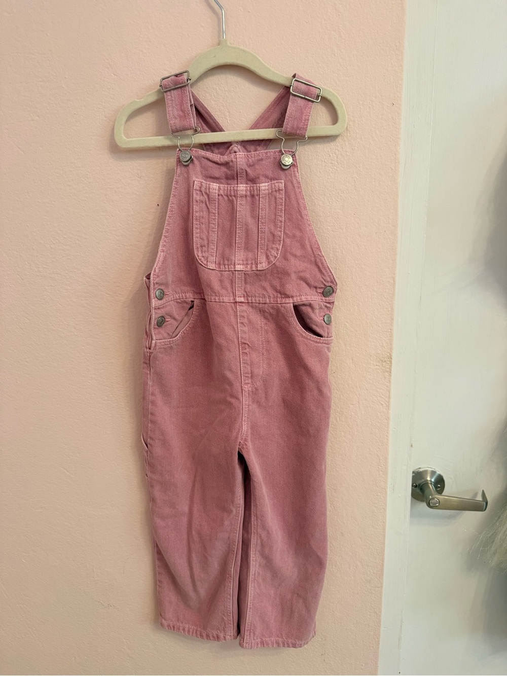 Zara Dusty Pink Corduroy Kids Overalls